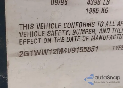 1997 Chevrolet Monte Carlo Ls из США, поврежденный, VIN 2G1WW12M4V9155851